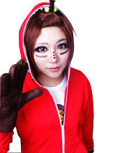 cosplay红色gumi初音V+V家cosplayGUMI俄罗斯套娃运动服套