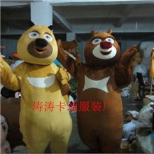 行走卡通人偶动漫服装熊二/卡通玩偶服装/卡通人偶服装熊大