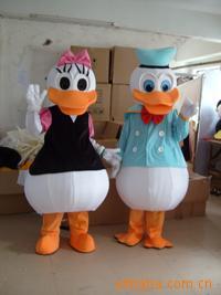 厂家直供卡通人偶定做卡通服装舞台表演服装唐老鸭卡通人偶