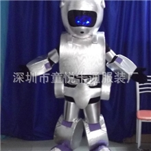 【10灯机器人】银色拉架布/人扮卡通机器人偶