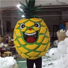 【设计定做生产】卡供应卡通人偶服装/儿童露脸表演服装/菠萝服饰