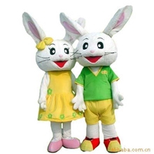 供应可爱感人兄妹兔卡通人偶服、行走表演服、影视动漫舞台表演服