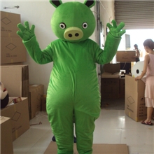 厂价直销【愤怒的小鸟】系列卡通人偶服装.行走卡通人偶服小绿猪