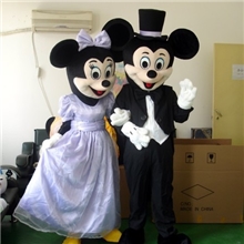 特价供应米奇系列卡通人偶服装/婚庆舞台表演服装漂亮紫色米老鼠