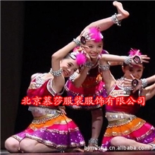 【慕莎】舞台演出服少儿童民族服装彝族舞蹈伴舞服厂家直销