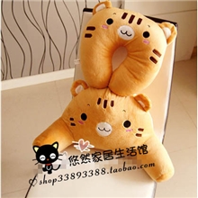 韩国可爱卡通多功能护腰枕头坐垫减压靠垫腰靠汽车靠垫