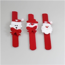 平安夜圣诞节手饰圣诞雪人老人鹿角手腕装饰玩具拍拍圈圣诞装饰