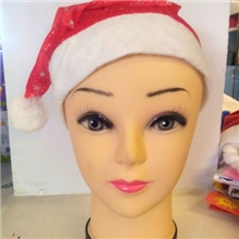 低价促销厂家供应布艺圣诞帽装饰花环圣诞树圣诞饰品