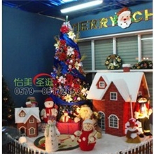 怡美圣诞装饰3米圣诞树酒店圣诞布置含多种圣诞挂件方案五