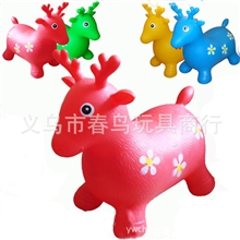 全新料环保PVC充气跳跳动物跳跳鹿多色可选