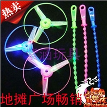 地摊创意新品夜光发光闪光竹蜻蜓玩具飞天仙子地摊货源批发