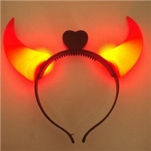 发光牛角/闪光牛角/发光牛角发箍/牛角灯/发光牛角头箍（混装色）