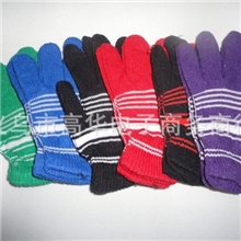 批发时尚魔术针织手套/冬季保暖毛线手套/义乌厂家库存五指手套
