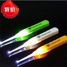 批发第三代发光耳勺/新款带灯防滑耳勺/优质多功能挖耳勺