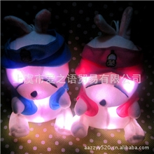 【热销】创意发光毛绒公仔发光毛绒玩具专利节日礼物流氓兔