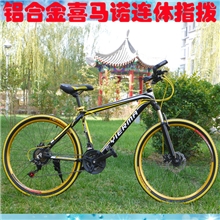 伊尔马铝合金21速高配山地车自行车批发26寸质比宝马永久