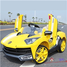2013新款儿童电动车充气轮儿童电动遥控兰博基尼儿童车