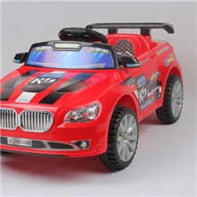 乐的宝马乐的835霹雳警车儿童四轮遥控车宝宝玩具车可坐童车