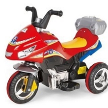 乐的8111L仿真豪迈电动摩托车儿童三轮车可骑可坐前进后退可代发