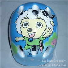 厂家直销儿童轮滑头盔大六孔头盔喜洋洋泡沫头盔溜冰鞋头盔