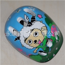 【小额混批】喜羊羊卡通运动护具6孔儿童头盔