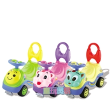 批发供应群兴3311猪仔车卡通造型儿童学步车童车