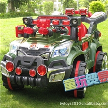 批发供应群兴童乐星新款越野吉普车QX-7566A遥控童车电瓶车