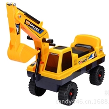 一件代发，代理招商，儿童学步助力工程车，工程挖斗车，挖土车