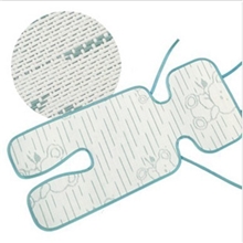 竹炭儿童凉席竹炭婴儿推车席子伞车凉席五点式推车席子二色