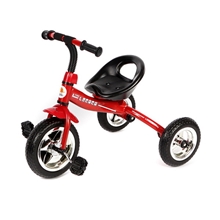 工厂批发代理直销T301大气红儿童三轮车精致时尚安全避震骑行车