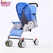 呵宝童车713全布婴儿手推车轻便超轻折叠伞车宝宝BB车可坐平躺