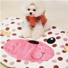 超柔萌脸熊狗垫子秋冬款贵宾泰迪中小型犬狗窝垫狗毛毯宠物垫子