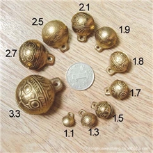 厂家批发古法虎头铃铛辟邪铜铃铛猫狗宠物铃铛多尺寸供应