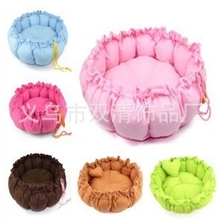 宠物用品批发现货供应单色圆形狗窝收缩型宠物窝南瓜窝多色小
