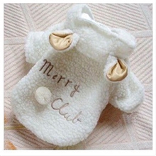 宠爱有佳宠物衣服批发秋冬天使绵羊宠物衣服变身装