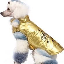 2012宠物服装/钻石仿羽绒皮衣（加厚，内里为豪华豹纹毛）