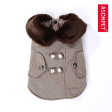 宠物小狗狗用品厂家直销宠物秋冬装衣服服装服饰批发毛领大衣