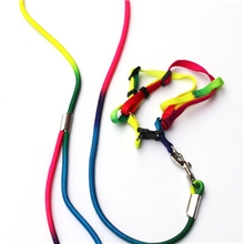 宠物狗狗用品宠物胸背式七彩牵引绳狗狗牵引绳胸背带现货供应