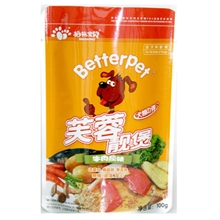 拍拖宝贝厂家供货狗用软罐头芙蓉靓宝牛肉原味适合所有狗狗