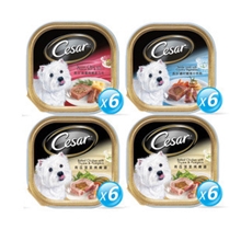 西莎主厨系列各种口味混配主厨狗罐头各种口味100g4x24