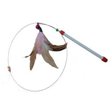 供应猫玩具批发钢丝羽毛逗猫棒电动猫玩具批发猫玩具球