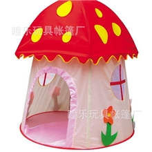 蘑菇儿童帐篷需动手搭建增加游戏乐趣拆装简单