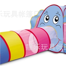 大象帐篷，三合一大象儿童帐篷带通道婴儿爬行运动