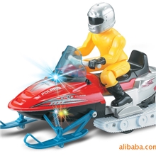 模型玩具仿真遥控摩托车雪地摩托车儿童玩具四通道遥控摩托车