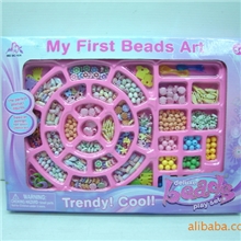 DIY玩具珠饰弱视训练手工串珠珠饰益智玩具DIY塑料珠自串珠饰