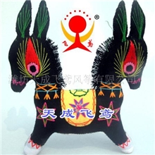 供应民间工艺品，手工缝制布艺玩具，双头驴