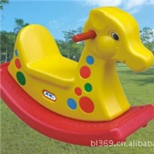加厚双色小鹿摇马儿童小摇马塑料玩具幼儿园木马