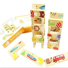 品质超好28块|动物多米诺|拼图|接龙|木质益智玩具|热销