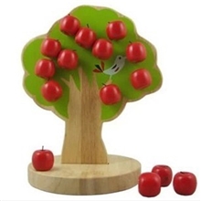 热卖|外贸精品木制玩具|苹果树|分果果|宝宝最爱的玩具榉木高品质