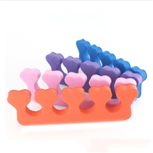 美甲工具桃心分指棉脚趾分趾器颜色随机发0.2元/只